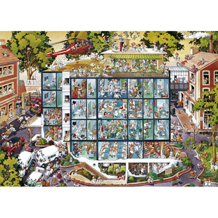 德国Heye 2000片 成人进口拼图 急诊室 益智减压 可裱框装饰挂画