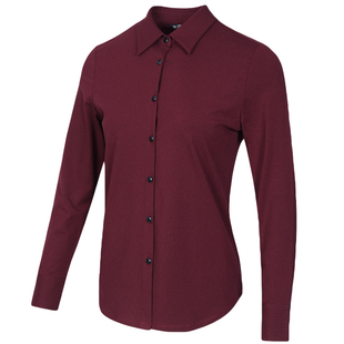 大码纯色长袖衬衫女士中年妈妈春秋装黑色莫代尔休闲衬衣外套宽松