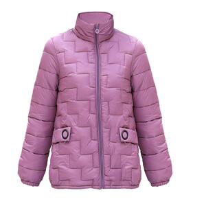冬季中老年时尚小棉衣女短款妈妈轻薄韩版宽松外套立领休闲棉服爆