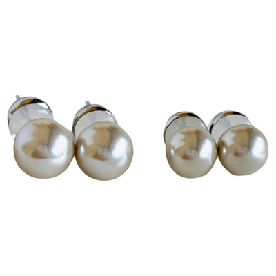 KUINA999纯银海水珍珠养耳洞耳钉