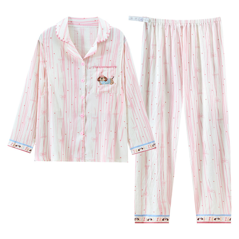 云朵棉带胸垫腊肠狗月子服产后产妇夏季薄款5月6孕妇哺乳睡衣居家