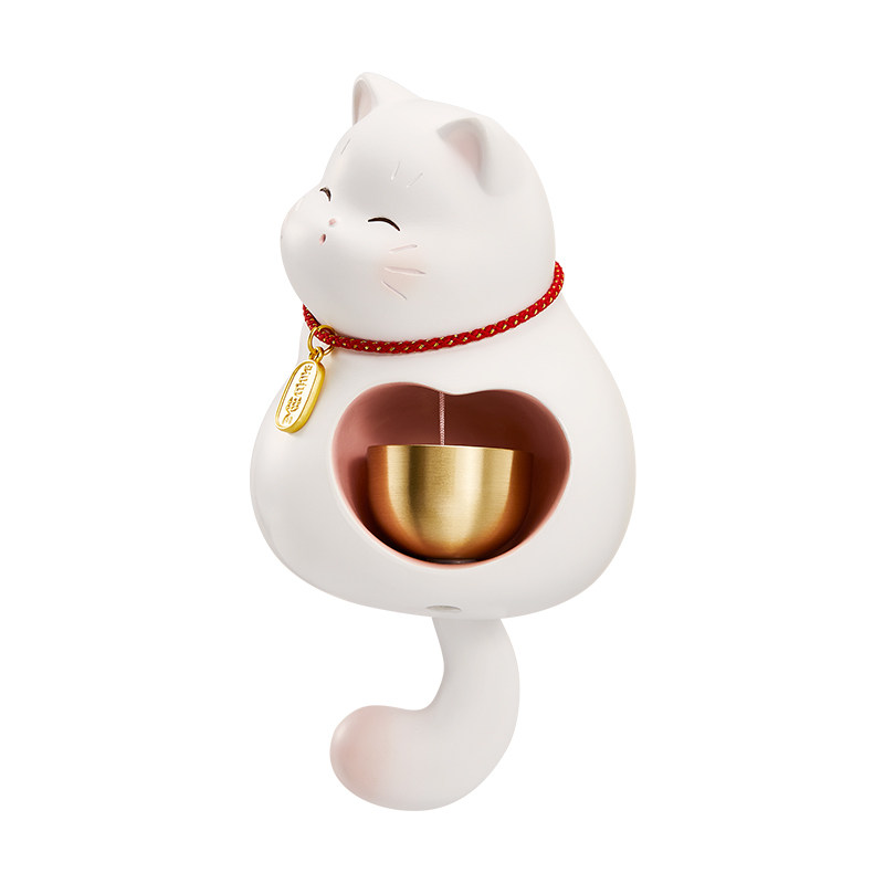 三尺鲤国潮文具 宫猫平安门铃磁吸铃铛冰箱贴博物馆文创猫猫强力贴磁性贴高颜值可粘贴乔迁伴手礼生日礼物