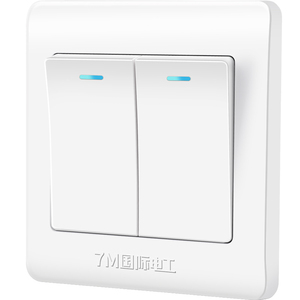 国际电工86型开关插座墙壁面板套餐家用电灯双开单联二开单控开关