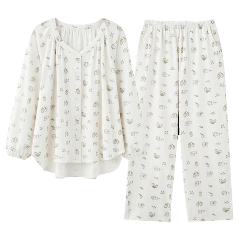 马克公主女纯棉卡通印花家居服