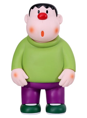 胖虎潮玩手办公仔桌面小摆件