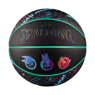 斯伯丁空中大灌篮联名幻彩7号PU室内篮球礼物77-121Y
