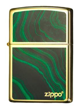 孔雀纹zippo打火机珐琅彩