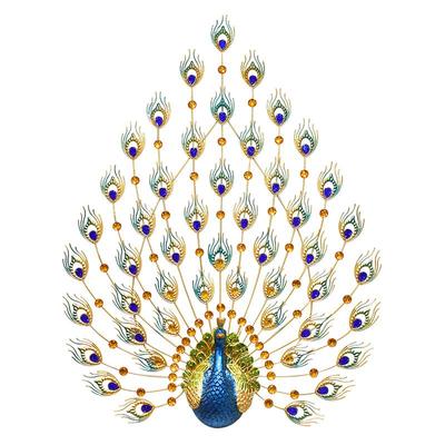 客厅玄关欧式孔雀装饰壁挂