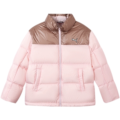 PUMA彪马官方正品童装新款儿童冬季羽绒服小立领保暖时尚拉链外套