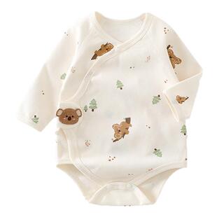 木植新生儿包屁衣纯棉无骨A类初生婴儿衣服宝宝爬服2025新款