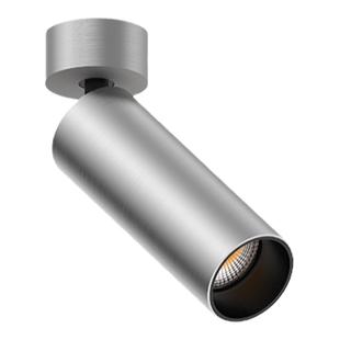 仙人掌先生明装可调角极简中古风拉丝工艺铝本色护眼嵌装LED射灯