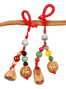 桃木挂件男女本命年钥匙扣