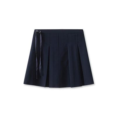 【商场同款】LILY新款时尚芭蕾风立体挺阔抽绳百褶裙半身裙