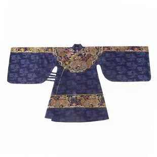 斜塘衣庄大明贵女冬款织金立领长款汉服女明制女款织金妆花拜年服