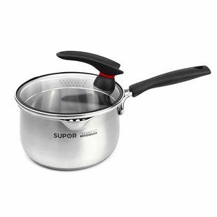 包邮苏泊尔小红圈ST14JA1/ST16JA1巧立304不锈钢复底18cm奶锅汤锅