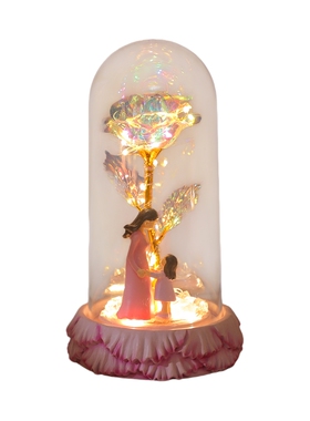 永生玫瑰花小夜灯摆件生日礼物女