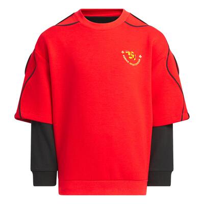 阿迪达斯男小童二合一套头卫衣