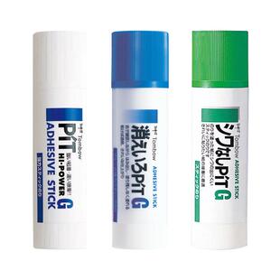 日本tombow蜻蜓胶棒固体胶可变色胶棒笔变色强力儿童手工胶粘用品点点胶高粘度双面胶粘纸