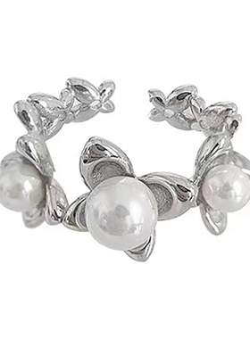 女韩系珍珠甜美气质开口可调节