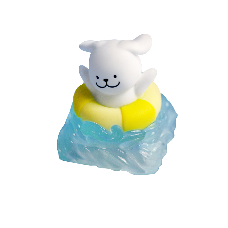 线条小狗周边透光个性键帽单个可爱键盘帽客制化机械键盘键帽ESC