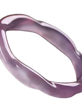 纯天然巴西冰种玛瑙麻花竹节