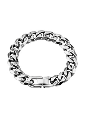 钛钢古巴手链潮流嘻哈ins情侣