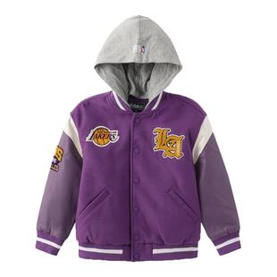 nbakids童装冬季男童女童外套加厚夹克可脱卸帽子K234JP802P