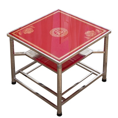 冬季正方形家用不锈钢烤火桌子