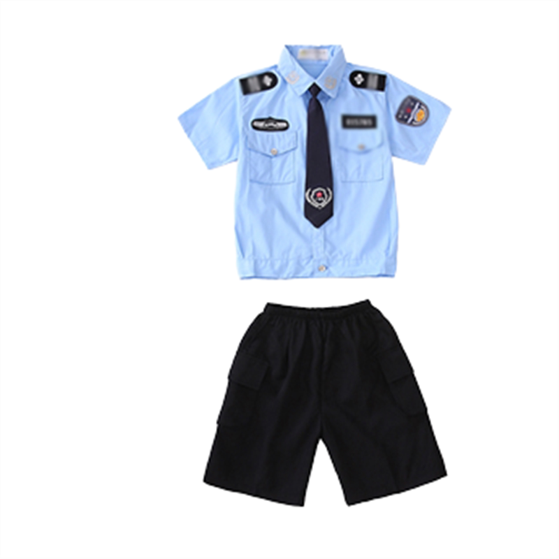儿童警察服男童小交警玩具警官装备小孩保安衣服演出服表演服服装