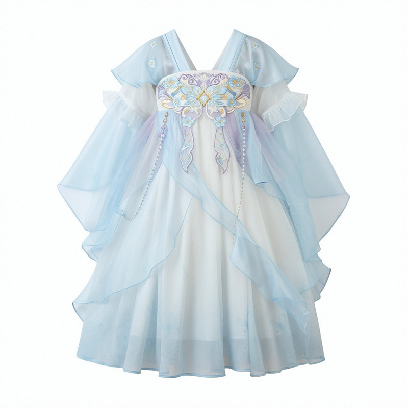 端午女童夏季古风汉服公主裙