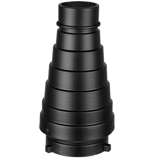 神牛影室灯闪光灯保荣口束光筒猪嘴聚光筒带网格蜂巢霸王卡口聚光筒摄影灯常亮灯补光灯局部打光 机顶灯