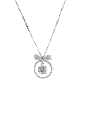 P.Love小众设计感纯银莫桑钻项链