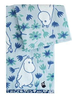 MOOMIN姆明单面纱布浴巾三件套