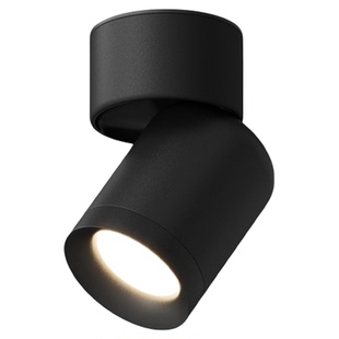 可调节明装射灯led天花灯客厅背景墙无主灯玄关天花灯cob小吸顶灯