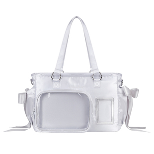 AORDA 丝带痛包双肩演唱会暗格包藏东西的包藏灯牌大容量斜挎娃包