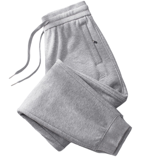 新款高端春秋款裤子大码休闲女裤宽松束脚运动裤卫裤加绒高腰长裤