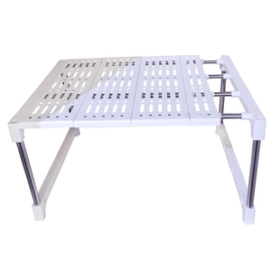 36cm宽衣柜橱柜可伸缩置物架厨房桌面桌上微波炉家用收纳架可叠加