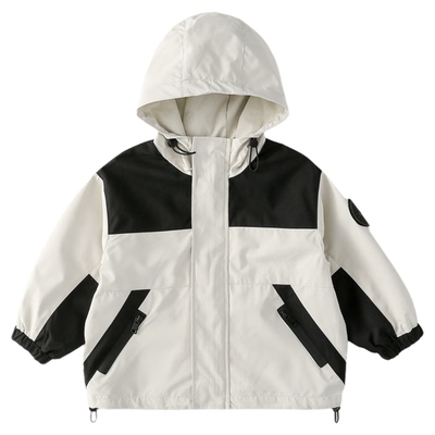 男童冲锋衣外套三合一2025春秋装新款儿童中大童加厚秋冬季上衣