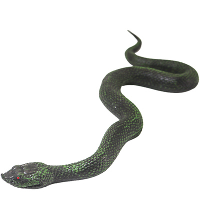 仿真硅胶莽山烙铁头玩具竹叶青模型软胶眼镜蛇动物响尾蛇吓人整蛊