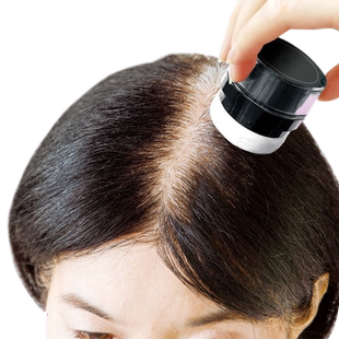 MOETA一次性染发粉饼美发补染笔黑发补色临期遮盖白发神器植物纯