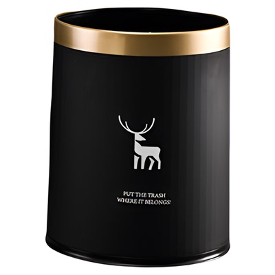 无盖圆形大容量双层垃圾桶高档