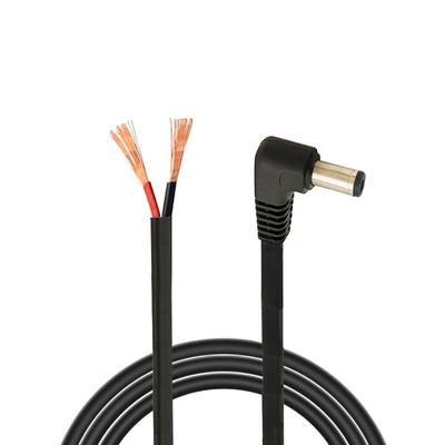 12v24v电源公母头连接线弯头5.5