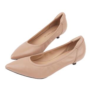 壹家shoes301502超软小羊皮单鞋猫跟3公分绝美不累脚小跟女高跟鞋