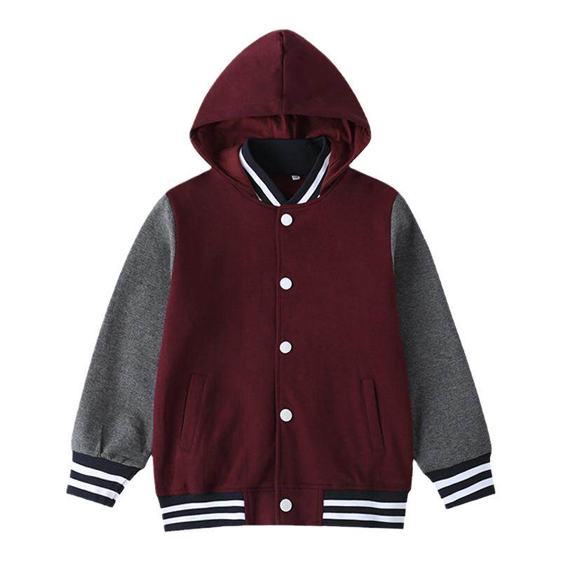 伊顿同款校服款棒球服外套春秋季英伦学院男女童枣红藏青色运动装