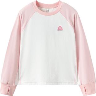 巴拉巴拉儿童长袖T恤男童女童运动速干衣春秋款童装上衣宝宝衣服