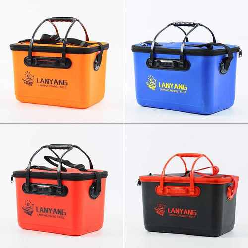 活鱼桶 一体成型硬壳加厚eva防水钓鱼包矶钓箱钓鱼桶装鱼桶窝料箱