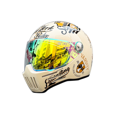 ORZ哈雷复古摩托车头盔四季巡航