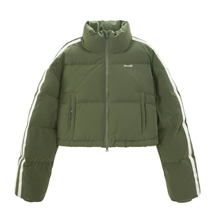 UNIFREE辣妹立领羽绒服女肯豆风美式加厚90绒防风短款面包服外套