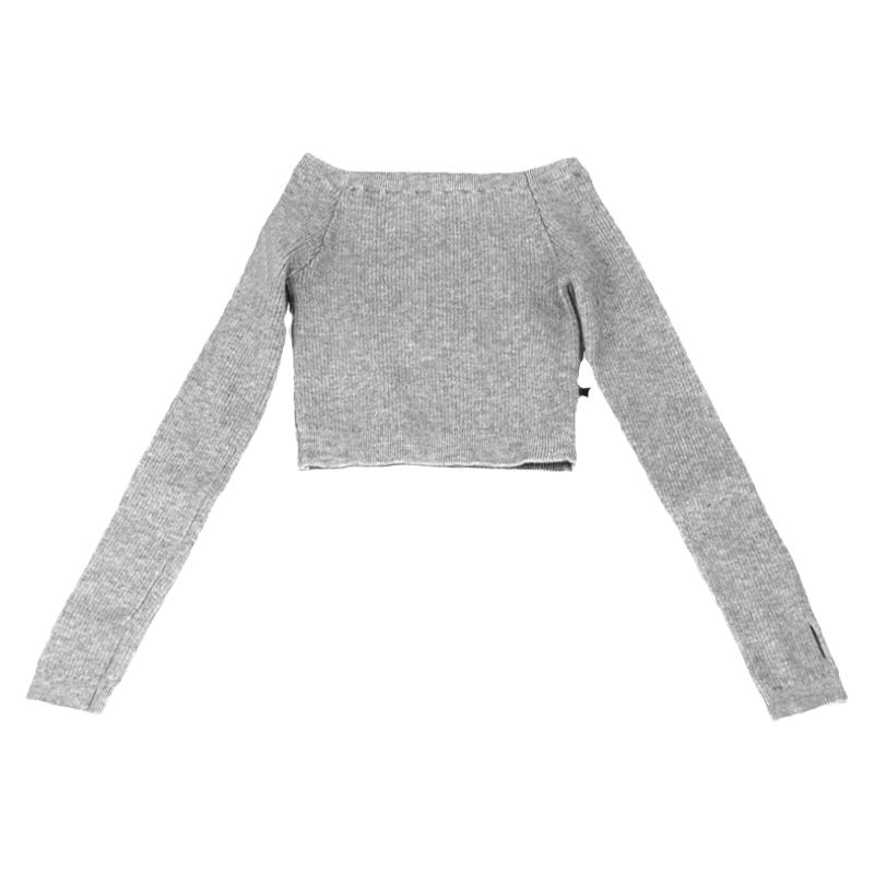 儿童舞蹈服小披肩秋冬长袖一字领坎肩女童毛线衣练功服装针织外套