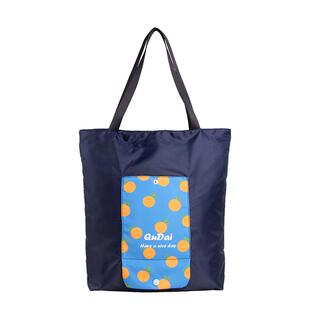 折叠购物袋带拉链防水环保袋定制买菜外出手拎上班大号单肩手提袋